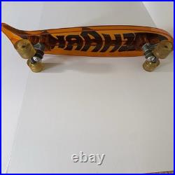 Vintage 1970s SHARK Skateboard Amber Orange Transparent Original Tag Challenger