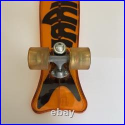 Vintage 1970s SHARK Skateboard Amber Orange Transparent Original Tag Challenger