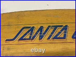 Vintage 1970s Santa Cruz 5-ply hardwood withBarrett Pro Trucks & Sims Snake Wheels