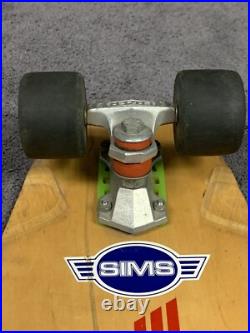 Vintage 1970s Sims Lonnie Toft Model Skateboard LAZER Trucks Kryptonics Wheels