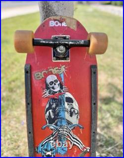 Vintage 1980 Powell Peralta Skull & Sword Complete Thunder Trucks Rat Bones NMB Vintage 1980 Powell Peralta Skull & Sword Complete Thunder Trucks Rat Bones NMB
