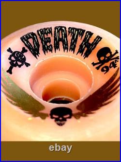 Vintage 1980's Death Skateboard Wheels 62mm 94A Powell Peralta Santa Cruz SMA