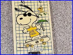 Vintage 1980's NASH JOE COOL Skateboard Old School Snoopy Woodstock Peanuts
