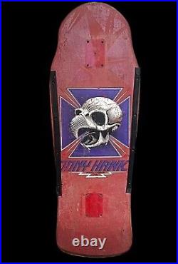 Vintage 1980's Powell Peralta Tony Hawk XT Bonite Skateboard Deck
