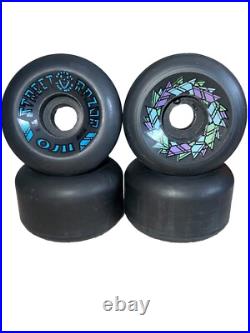 Vintage 1980's Santa Cruz OJ II Street Razor Skateboard Wheels NOS Black