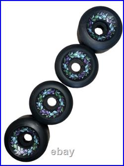 Vintage 1980's Santa Cruz OJ II Street Razor Skateboard Wheels NOS Black