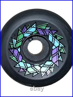 Vintage 1980's Santa Cruz OJ II Street Razor Skateboard Wheels NOS Black