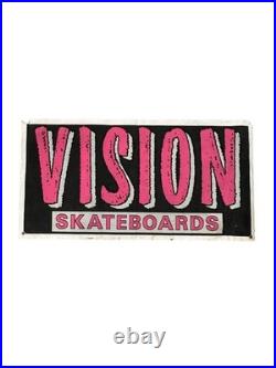 Vintage 1980's Vision Skateboard Banner/ 47 x 24 / One Sided/ Collectors Item