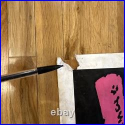 Vintage 1980's Vision Skateboard Banner/ 47 x 24 / One Sided/ Collectors Item