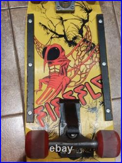 Vintage 1980s Dominion Firefly Retro Complete Old School Skateboard Variflex DSC