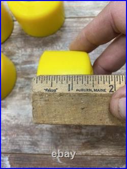 Vintage 1980s Kryptos Skateboard Wheels Set Of 4 Yellow White Kryptonics Nos