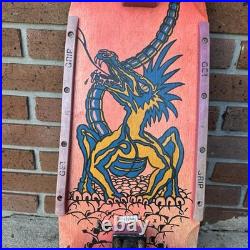 Vintage 1980s NASH Executioner Skateboard Rare Pink Blue Complete Dragon Skulls Vintage 1980s NASH Executioner Skateboard Rare Pink Blue Complete Dragon Skulls