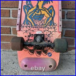 Vintage 1980s NASH Executioner Skateboard Rare Pink Blue Complete Dragon Skulls Vintage 1980s NASH Executioner Skateboard Rare Pink Blue Complete Dragon Skulls