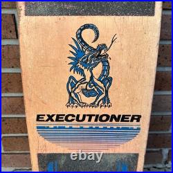 Vintage 1980s NASH Executioner Skateboard Rare Pink Blue Complete Dragon Skulls
