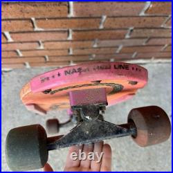 Vintage 1980s NASH Executioner Skateboard Rare Pink Blue Complete Dragon Skulls