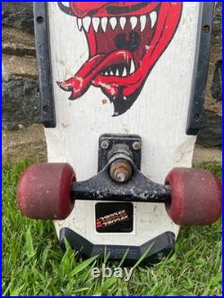 Vintage 1980s OG Variflex Diablo Red Devil White Complete Skateboard 80's