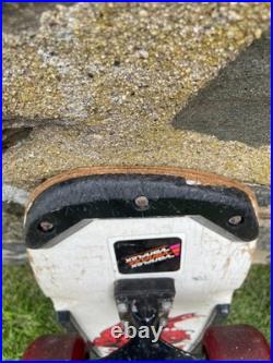 Vintage 1980s OG Variflex Diablo Red Devil White Complete Skateboard 80's