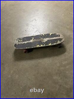 Vintage 1980s Original Santa Cruz Street Skate Thrashed Skateboard Deck