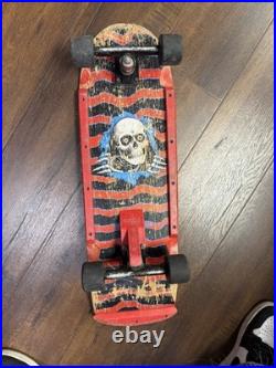 Vintage 1980s Powell Peralta Ripper Skeleton Skateboard Complete Rare Complete