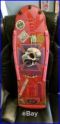 Vintage 1980s Powell Peralta Tony Hawk Chicken Skull Skateboard, One Owner
