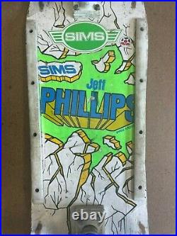 Vintage 1980s Skateboard Jeff Phillips Breakout Sims Tracker Krtyptonics