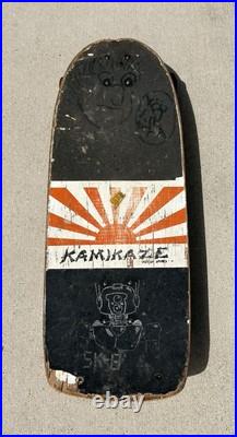 Vintage 1980s Skateboard KAMIKAZE ACTION SPORTS ORIGINAL Deck Wheels Trucks Vtg