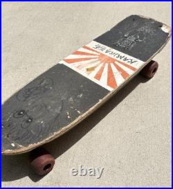 Vintage 1980s Skateboard KAMIKAZE ACTION SPORTS ORIGINAL Deck Wheels Trucks Vtg
