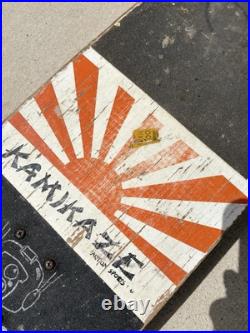 Vintage 1980s Skateboard KAMIKAZE ACTION SPORTS ORIGINAL Deck Wheels Trucks Vtg Vintage 1980s Skateboard KAMIKAZE ACTION SPORTS ORIGINAL Deck Wheels Trucks Vtg