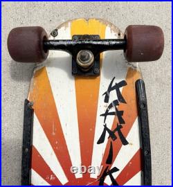 Vintage 1980s Skateboard KAMIKAZE ACTION SPORTS ORIGINAL Deck Wheels Trucks Vtg Vintage 1980s Skateboard KAMIKAZE ACTION SPORTS ORIGINAL Deck Wheels Trucks Vtg