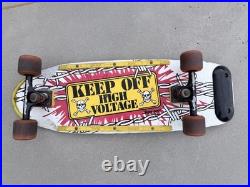Vintage 1980s Sure-Grip High Voltage Skateboard COMPLETE Rails Tailbone Nosebone