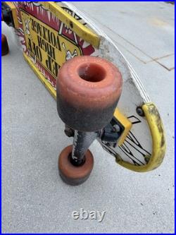 Vintage 1980s Sure-Grip High Voltage Skateboard COMPLETE Rails Tailbone Nosebone