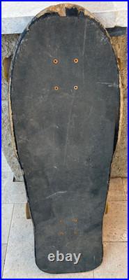 Vintage 1980s Vision Gator Skateboard Black on Black Paris Trucks