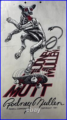 Vintage 1981 Powell Peralta Rodney Mullen Pro MUTT Skateboard Deck