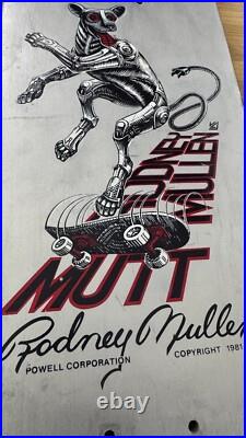 Vintage 1981 Powell Peralta Rodney Mullen Pro MUTT Skateboard Deck