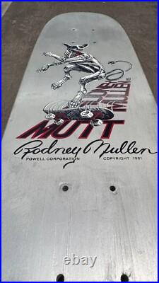 Vintage 1981 Powell Peralta Rodney Mullen Pro MUTT Skateboard Deck