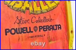Vintage 1981 Steve Caballero Skateboard Powell Peralta Sims Tracker Complete Pig
