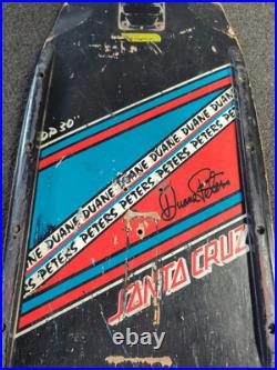 Vintage 1983 OG Santa Cruz Duane Peters Parallelogram skateboard NO REISSUE