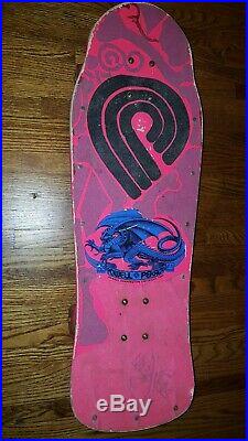 Vintage 1983 Powell & Peralta Tony Hawk Skateboard Pink
