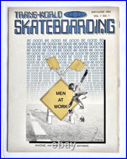 Vintage 1983 Trans-World Skateboarding Magazine First Issue Vol 1 No 1 Tony Hawk Vintage 1983 Trans-World Skateboarding Magazine First Issue Vol 1 No 1 Tony Hawk