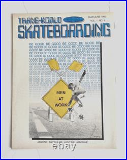 Vintage 1983 Trans-World Skateboarding Magazine First Issue Vol 1 No 1 Tony Hawk Vintage 1983 Trans-World Skateboarding Magazine First Issue Vol 1 No 1 Tony Hawk