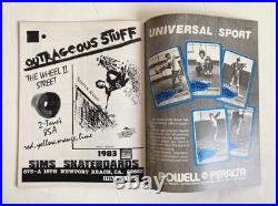 Vintage 1983 Trans-World Skateboarding Magazine First Issue Vol 1 No 1 Tony Hawk