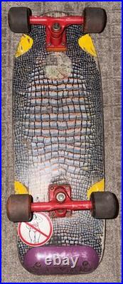 Vintage 1983 Vision Animal Skins Lizard Snake Skateboard OG 80s Rare Sims Gull