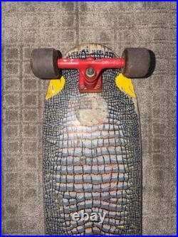Vintage 1983 Vision Animal Skins Lizard Snake Skateboard OG 80s Rare Sims Gull