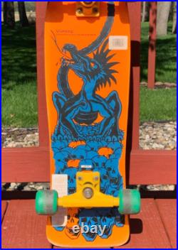 Vintage 1985 NASH Orange DRAGON 30 Executioner Wooden Skateboard Deck & Trucks