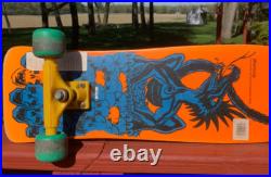 Vintage 1985 NASH Orange DRAGON 30 Executioner Wooden Skateboard Deck & Trucks