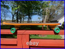 Vintage 1985 NASH Orange DRAGON 30 Executioner Wooden Skateboard Deck & Trucks