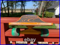 Vintage 1985 NASH Orange DRAGON 30 Executioner Wooden Skateboard Deck & Trucks