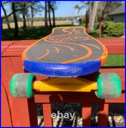 Vintage 1985 NASH Orange DRAGON 30 Executioner Wooden Skateboard Deck & Trucks