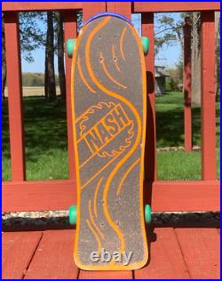 Vintage 1985 NASH Orange DRAGON 30 Executioner Wooden Skateboard Deck & Trucks