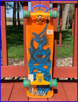 Vintage 1985 NASH Orange DRAGON 30 Executioner Wooden Skateboard Deck & Trucks